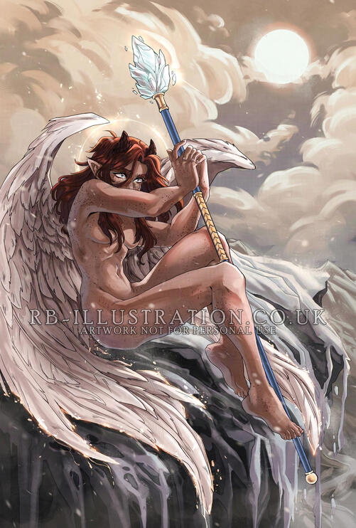 Fallen Angel Quil (Master study of Fallen Angel by Alexandre Cabanel, 2025)